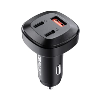 ENCHUFE AUTO 66W 2*USB-C + USB-A (B3)