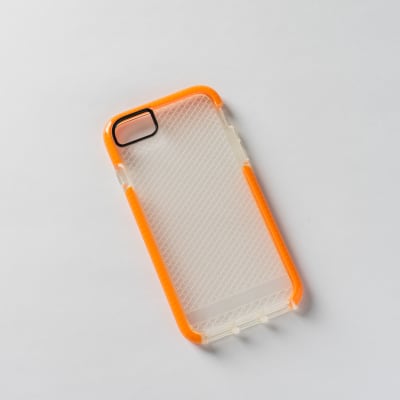 TECH 21 TRANS + BORDE NARANJO IPHONE 7/8/SE2