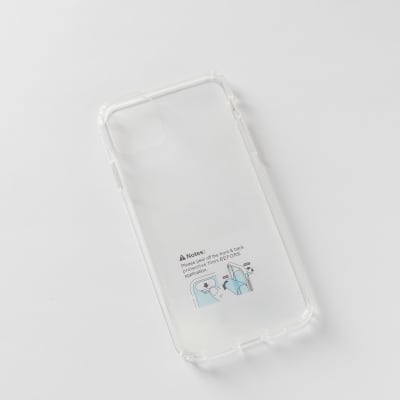 TRANSPARENTE + BORDE TRANSPARENTE IPHONE 11 PRO MAX
