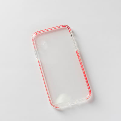 BLANDA TRANS + BORDE ROJO IPHONE XR