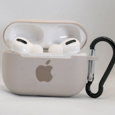FUNDA SILICONA AIRPODS PRO BEIGE