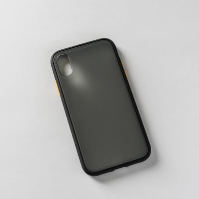 BORDE COLOR REFORZADA NEGRO  IPHONE XR