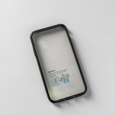 TRANSPARENTE + BORDE NEGRO IPHONE XR
