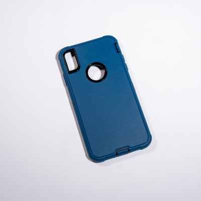 ANTIGOLPES ALTA PROTECCION AZUL IPHONE XS MAX