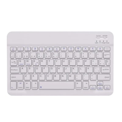 TECLADO CON LUZ BLANCO BLUETOOTH