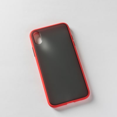 BORDE COLOR REFORZADA ROJO IPHONE XS MAX