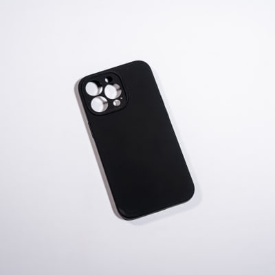 SILICONA C/TERCIOPELO NEGRA IPHONE 13 PRO