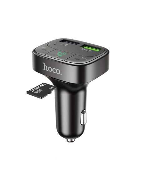 CARGADOR AUTO CON TRANSMISOR FM BLUETOOTH (E59) HOCO5