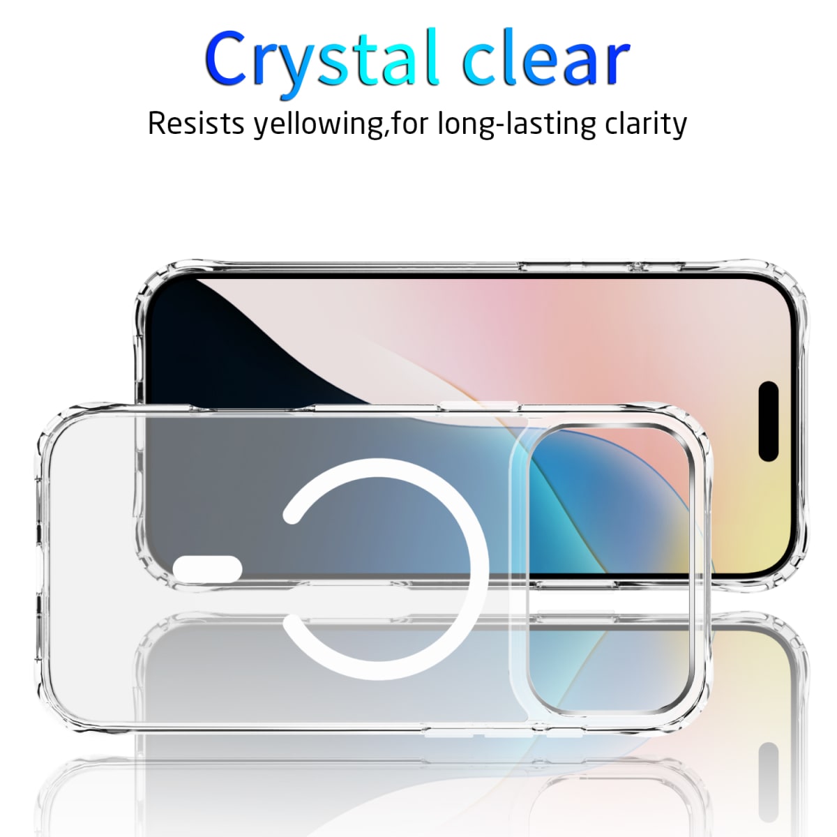 CARCASA TRANSPARENTE MAGSAFE REFORZADA IPHONE 17 PRO10