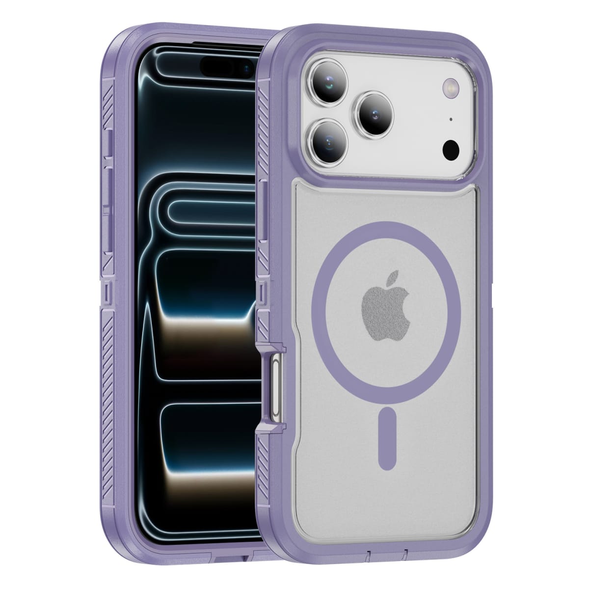 CARCASA ANTIGOLPES MAGSAFE IPHONE 17 BORDE LILA5