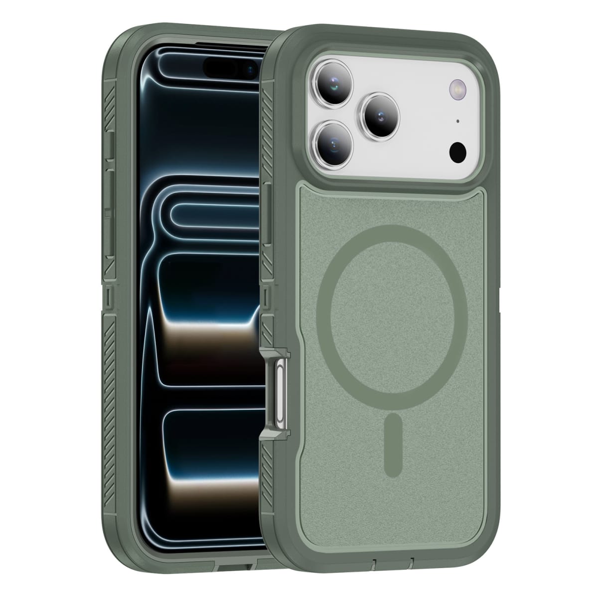 CARCASA ANTIGOLPES MAGSAFE IPHONE 17 VERDE5