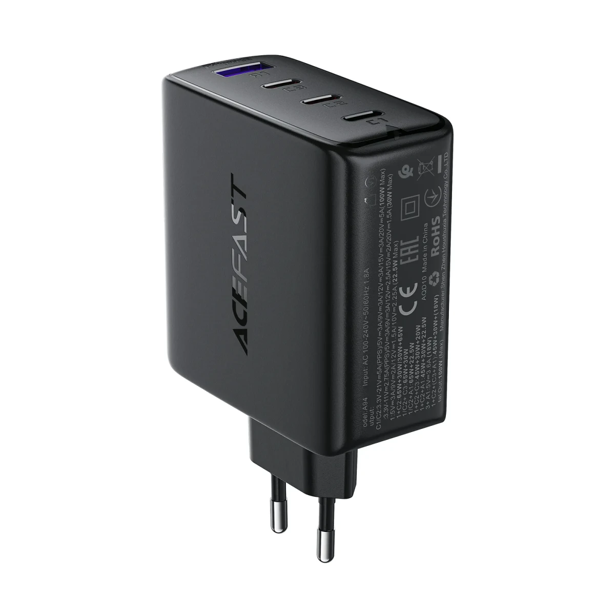 ENCHUFE 100W 3*TIPO USB C+USB A (A94)7
