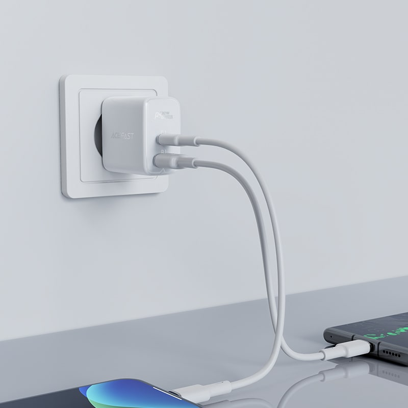 ENCHUFE 32W USB-C(20W) + USB-A(12W) (A5PD)1