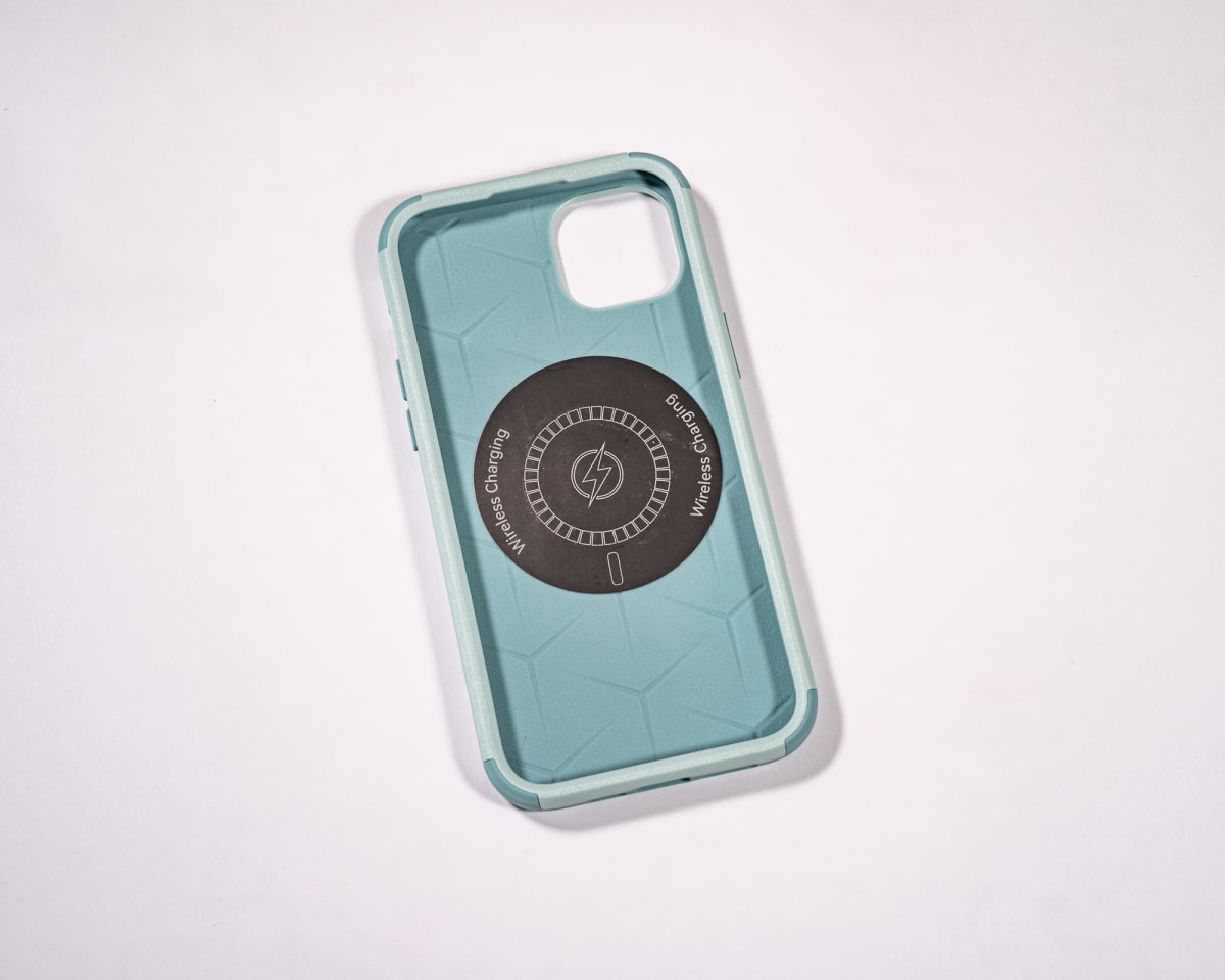 ANTIGOLPES 2 MAGSAFE ALTA PROTECCION VERDE AGUA IPHONE 14 PLUS8