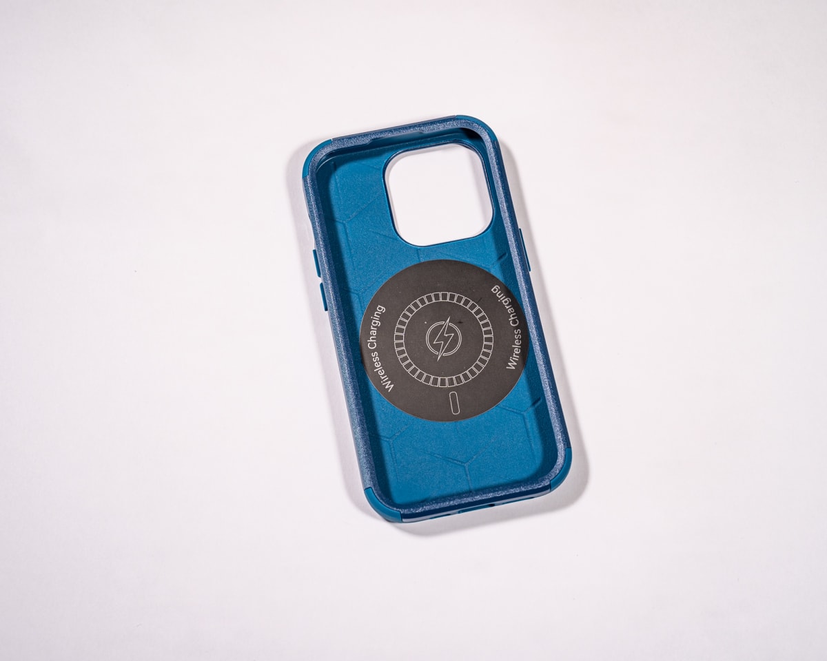 ANTIGOLPES 2 MAGSAFE ALTA PROTECCION AZUL IPHONE 14 PRO9