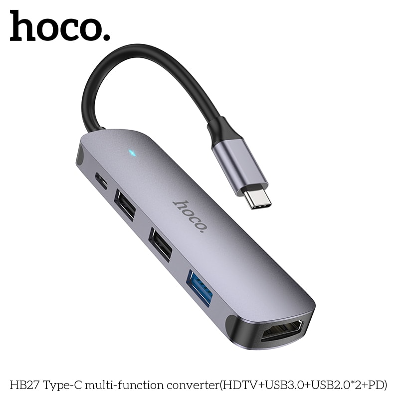 HUB USB-C (HDMI+USB-A3.0+USB-A2.0+USB-C) HB271