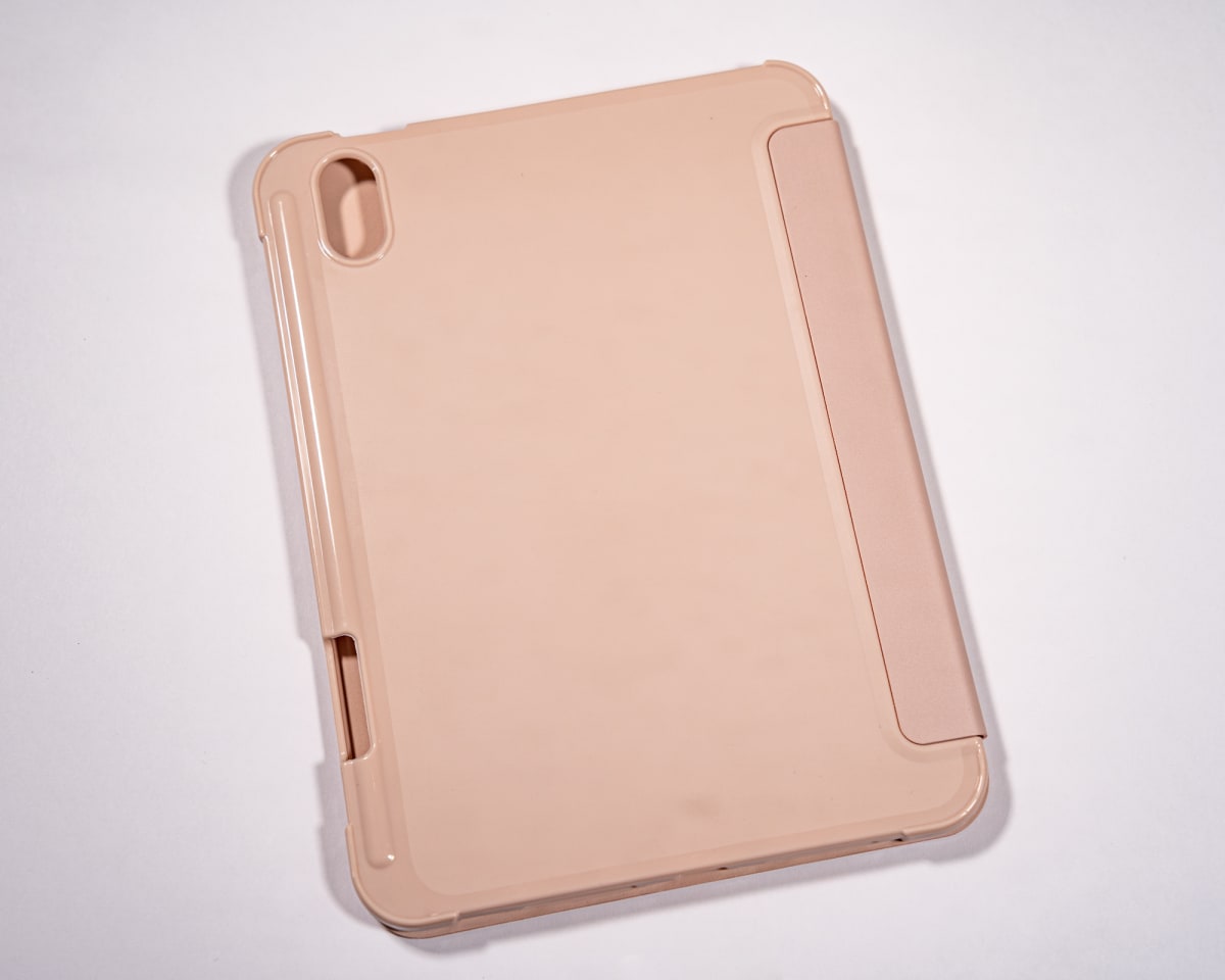 MAGNETICA CON TAPA DE CUERO ROSADO IPAD MINI 6TA GENERACION3