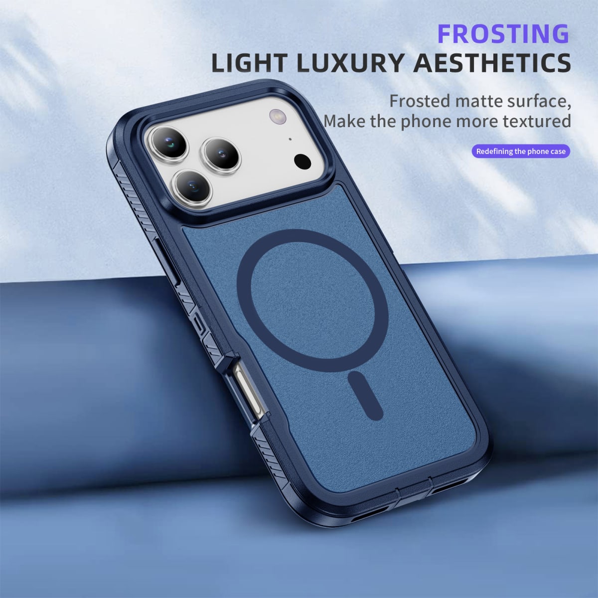 CARCASA ANTIGOLPES MAGSAFE IPHONE 17 PRO AZUL2