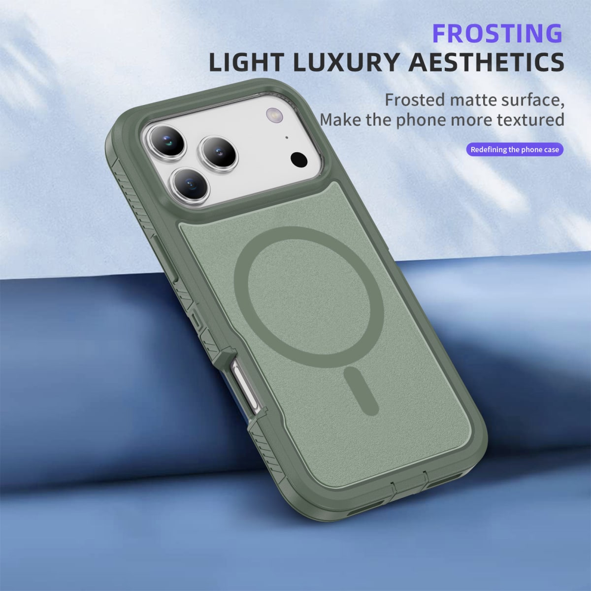 CARCASA ANTIGOLPES MAGSAFE IPHONE 17 PRO MAX VERDE2