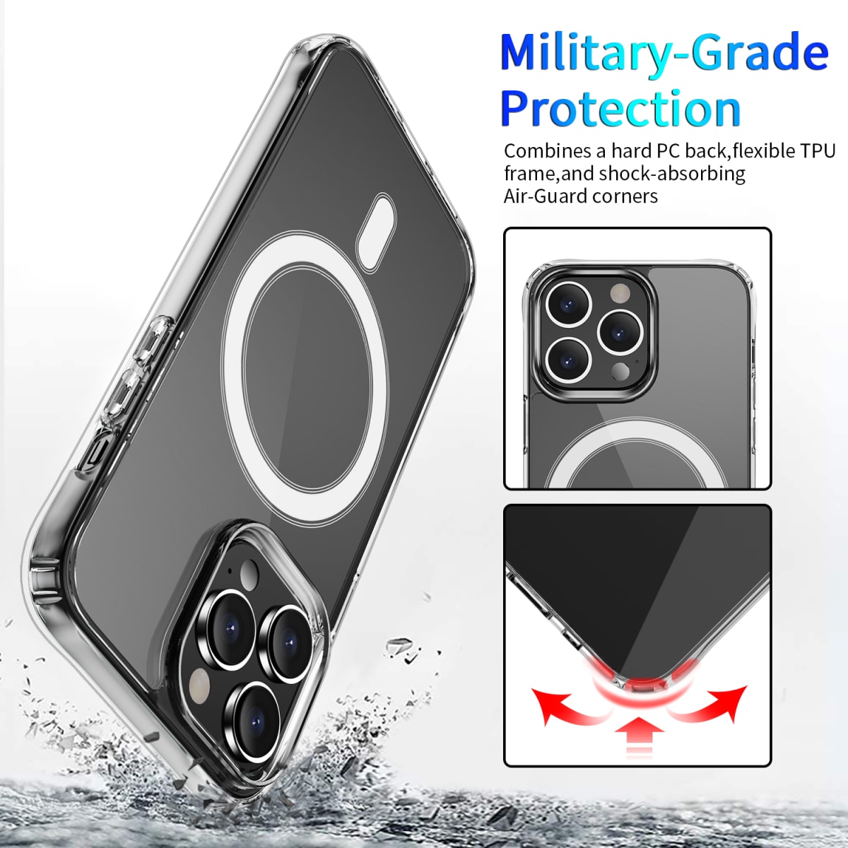 TRANSPARENTE MAGSAFE  IPHONE 14 PRO MAX1