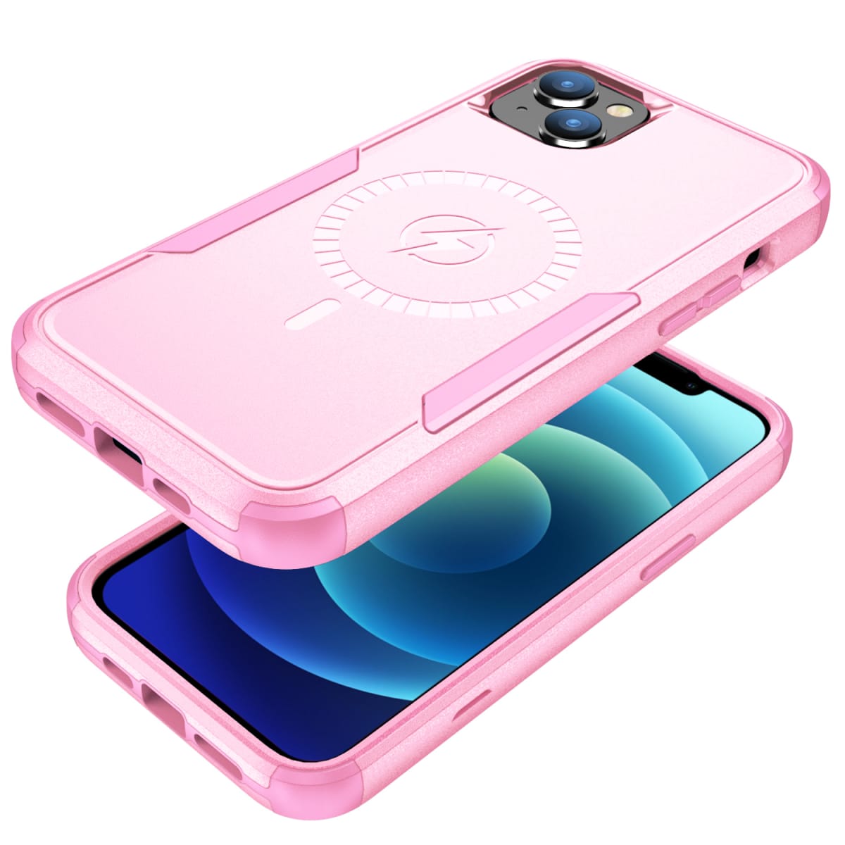 ANTIGOLPES 2 MAGSAFE ALTA PROTECCION ROSADO IPHONE 14 PLUS6
