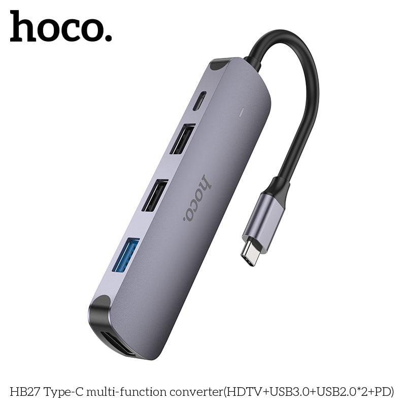 HUB USB-C (HDMI+USB-A3.0+USB-A2.0+USB-C) HB273