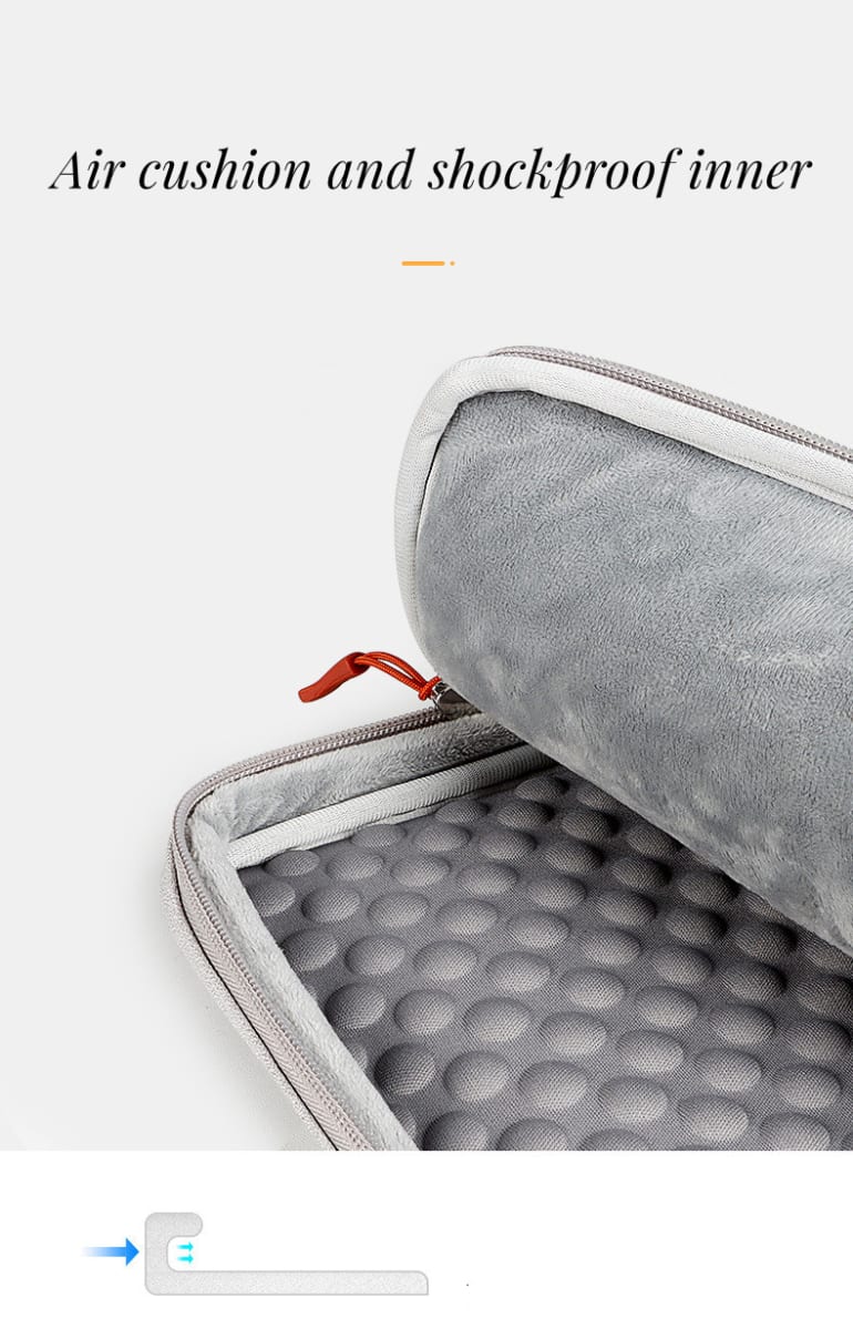 BOLSO PARA MACBOOK ACOLCHADO, ANTIGOLPE CON COMPARTIMIENTO NEGRO 13,3