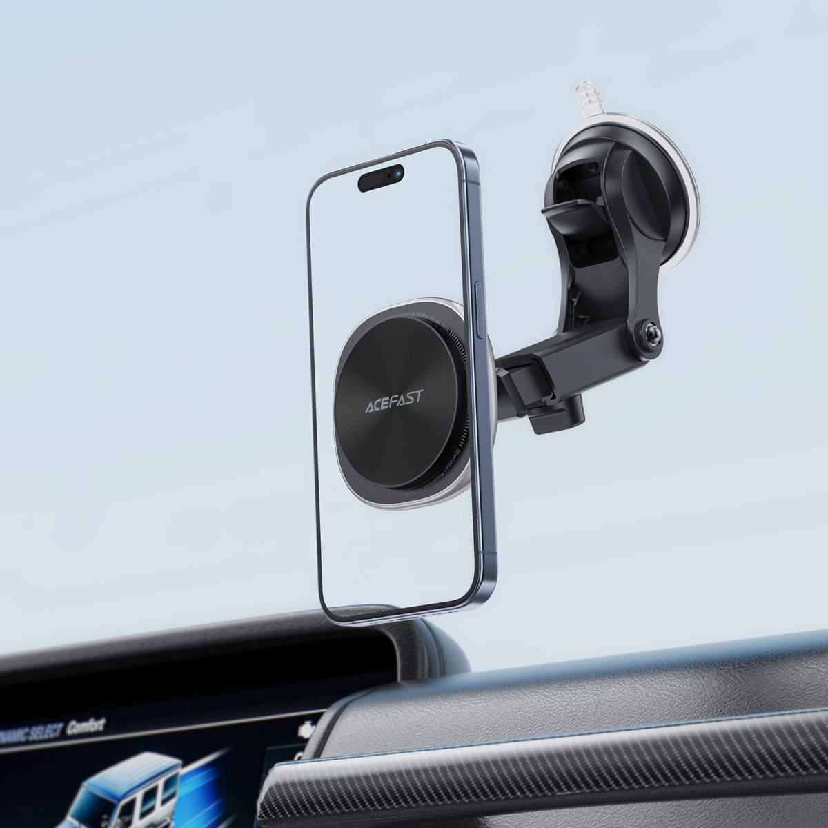 SOPORTE MAGSAFE CON CARGA INALAMBRICA, PARA VEHICULOS CON VENTOSA PARA VENTANAS (D42)7