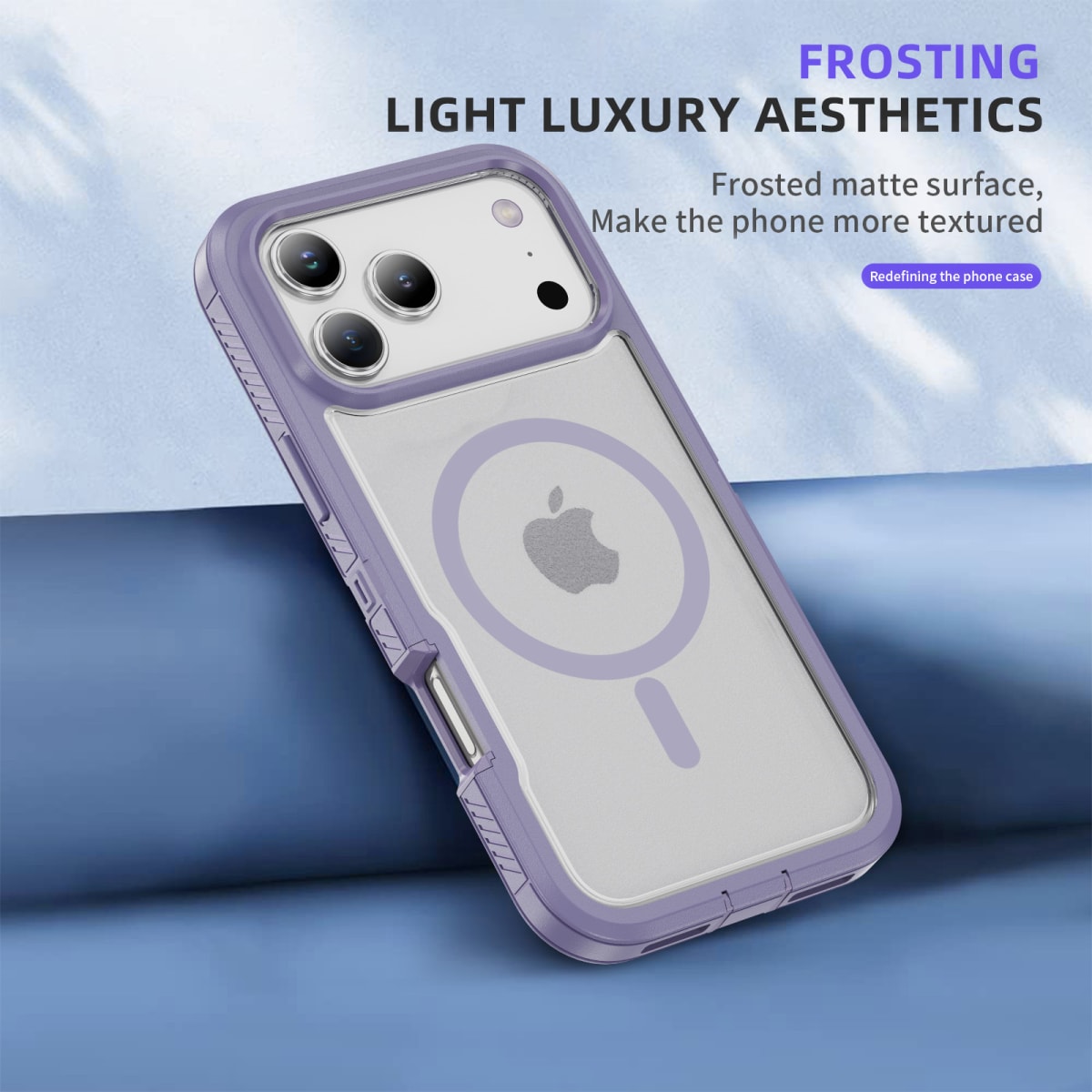 CARCASA ANTIGOLPES MAGSAFE IPHONE 17 AIR BORDE LILA4