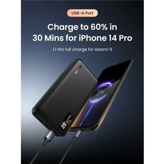 BATERIA PORTATIL 20.000MAH PD 20W 1USB-C+1USB-A (PB312)4