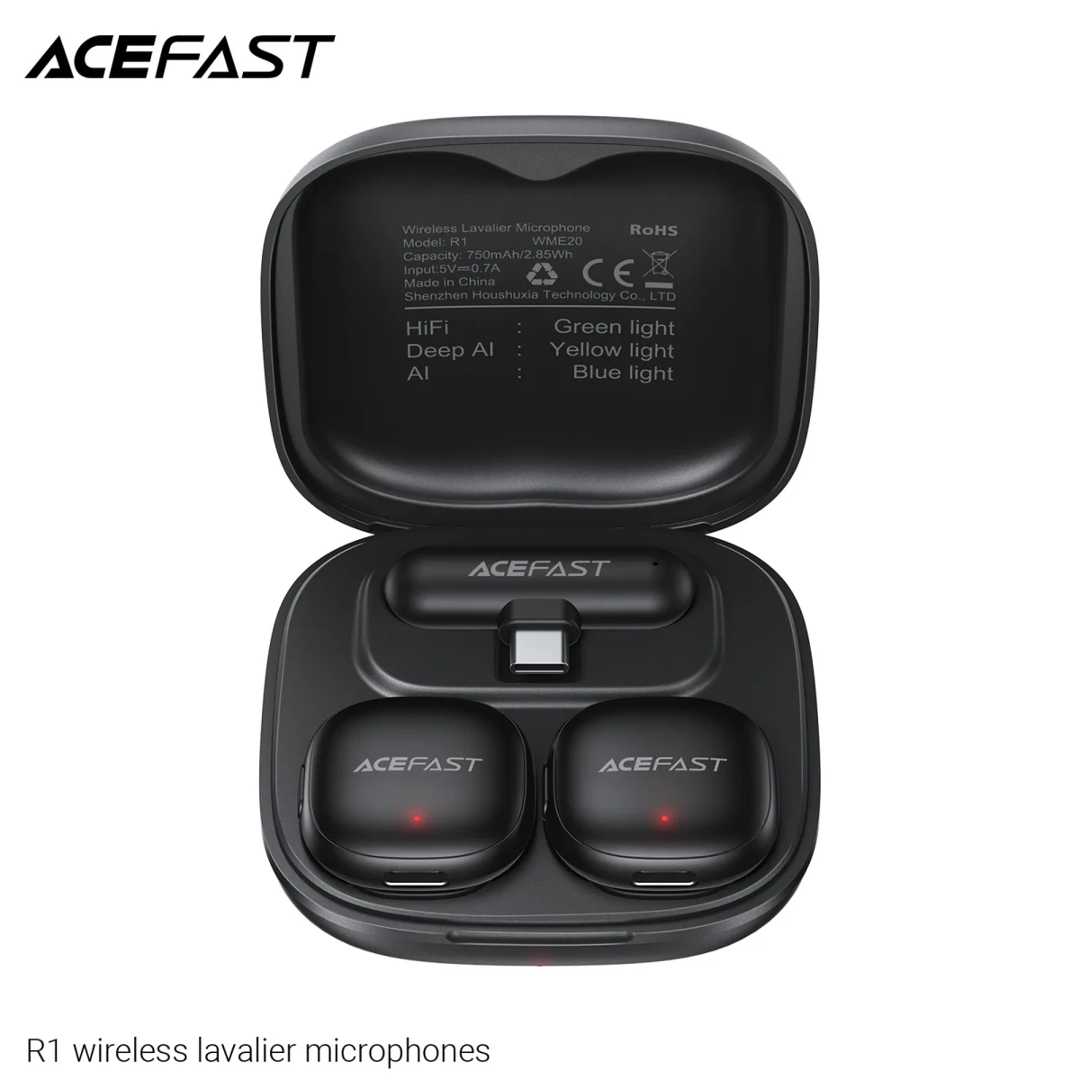 MICROFONO CREADOR CONTENIDOS DOBLE CON CONEXIÓN USB-C (R1)8
