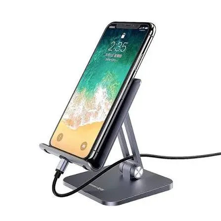 BASE DE ESCRITORIO PARA CELULAR, DOBLE INCLINACION, AJUSTABLE, LARGA DURACION Y DISEÑO ELEGANTE3
