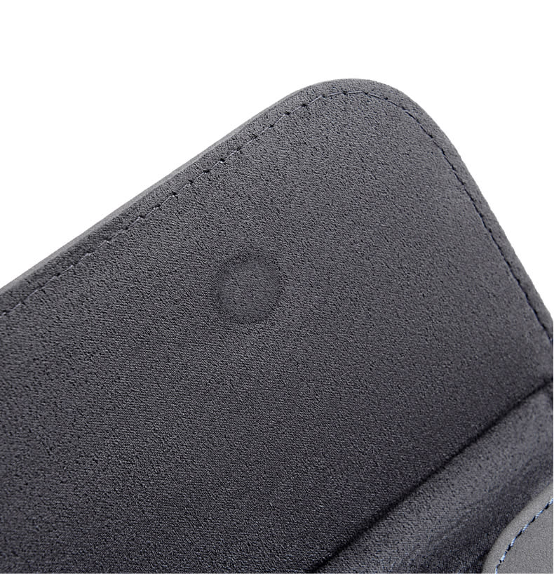 ESTUCHE DE CUERO PARA MACBOOK GRIS OSCURO 13.3