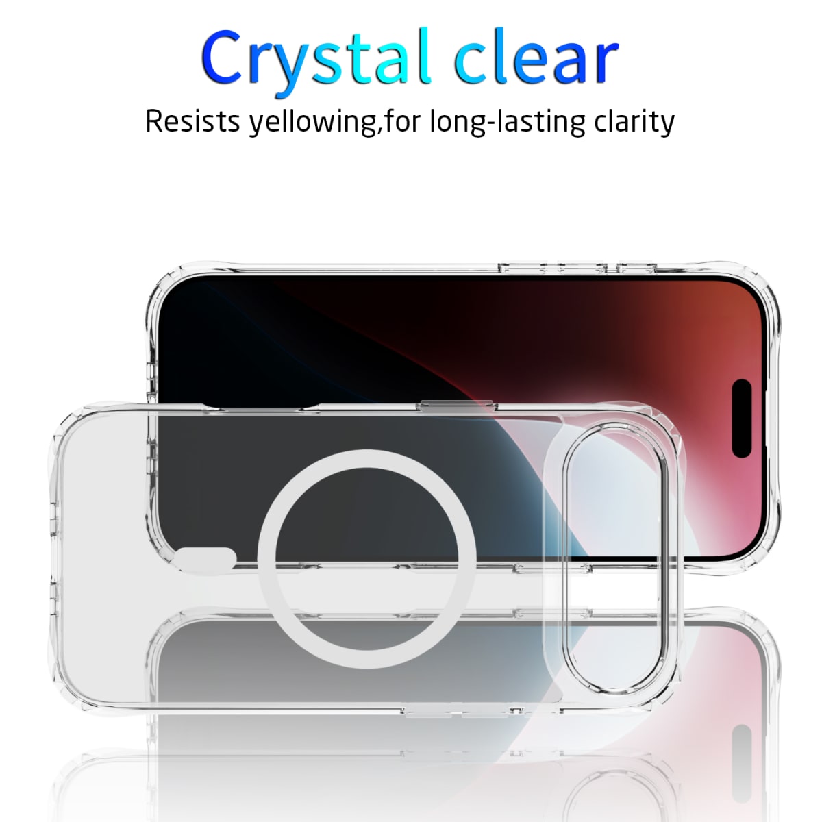 CARCASA TRANSPARENTE MAGSAFE REFORZADA IPHONE 17 AIR3