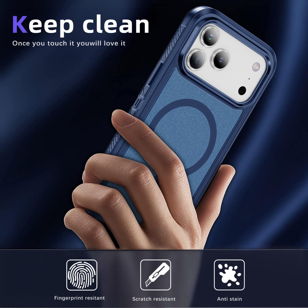 CARCASA ANTIGOLPES MAGSAFE IPHONE 17 AIR AZUL1