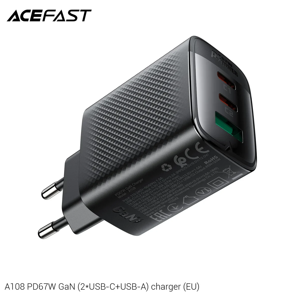 ENCHUFE 67W 2*TIPO USB C+USB A (A108)1