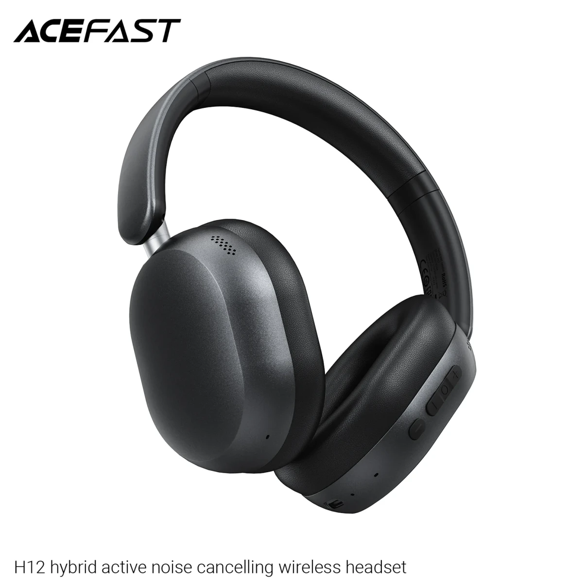 AURICULARES NEGRO INALAMBRICOS CON CANCELACION DE RUIDO (H12)1