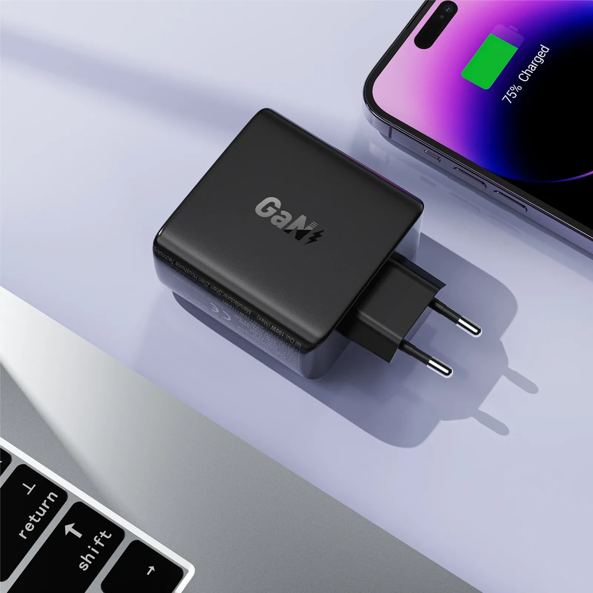 ENCHUFE 100W 3*TIPO USB C+USB A (A94)2
