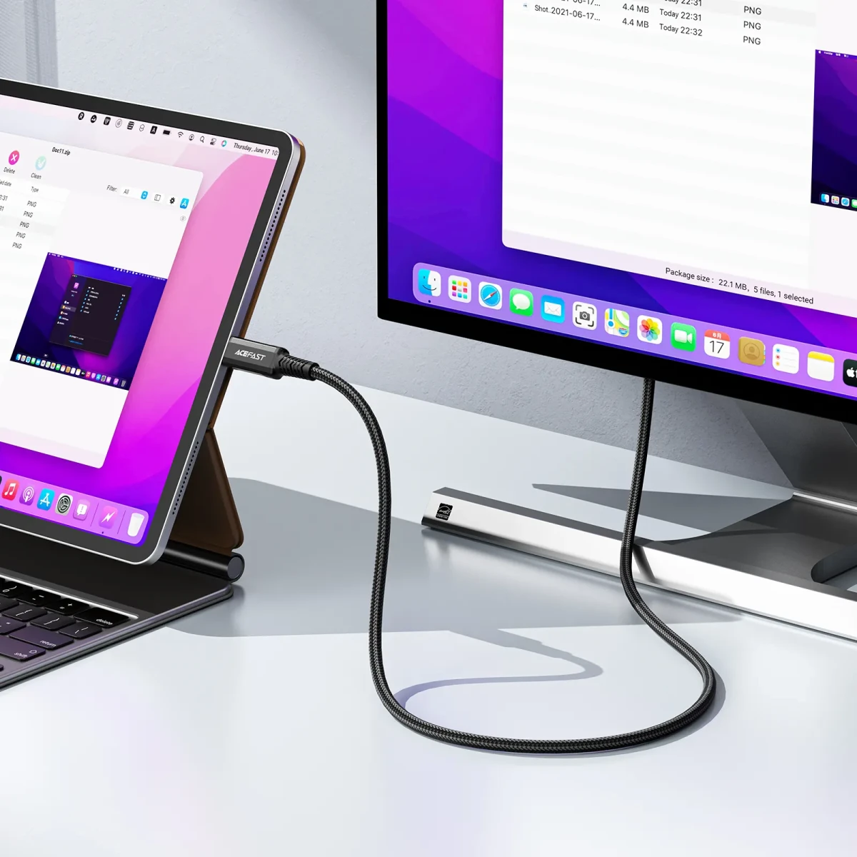 CABLE DE VIDEO HD CON CONEXIÓN USB C A HDMI 4K (1.8M) C1-102