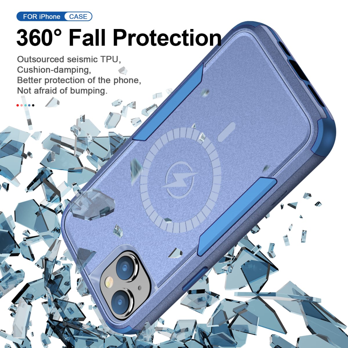 ANTIGOLPES 2 MAGSAFE ALTA PROTECCION AZUL IPHONE 14 PLUS3