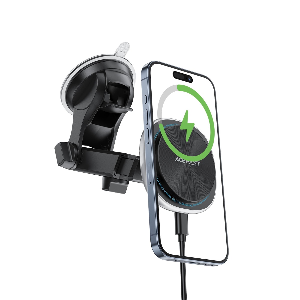 SOPORTE MAGSAFE CON CARGA INALAMBRICA, PARA VEHICULOS CON VENTOSA PARA VENTANAS (D42)2