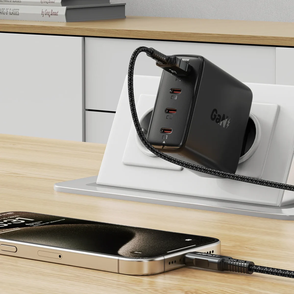 ENCHUFE 100W 3*TIPO USB C+USB A (A94)3