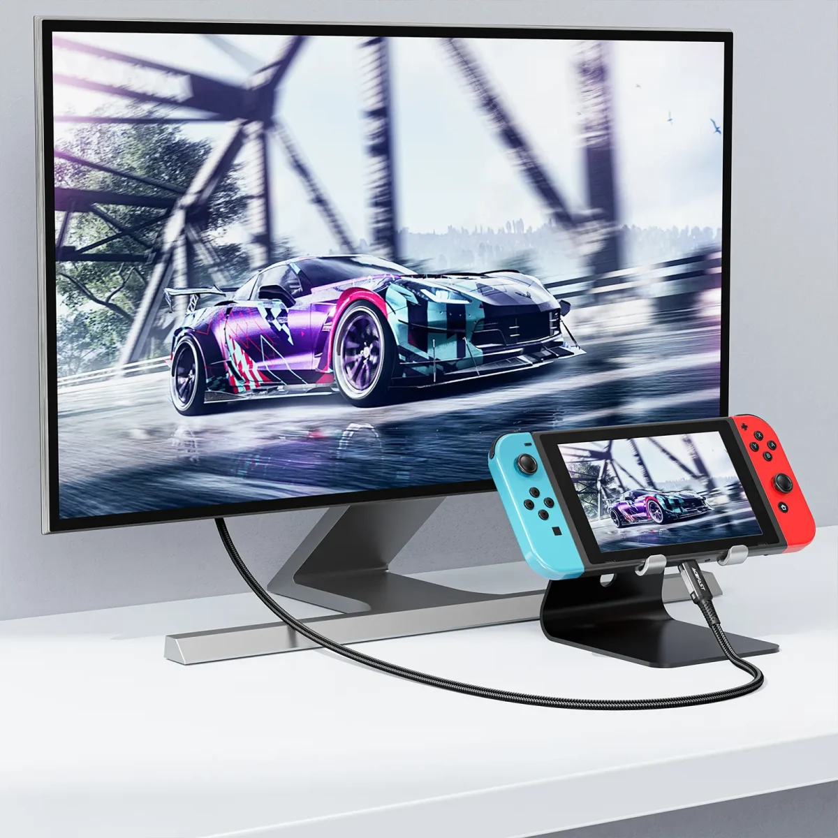 CABLE DE VIDEO HD CON CONEXIÓN USB C A HDMI 4K (1.8M) C1-103