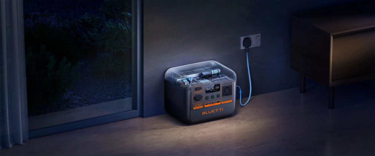 BLUETTI AC50P | Banco de batería recargable | 700W - 504Wh | CHILE7