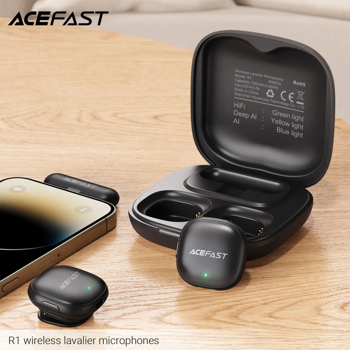 MICROFONO CREADOR CONTENIDOS DOBLE CON CONEXIÓN USB-C (R1)4
