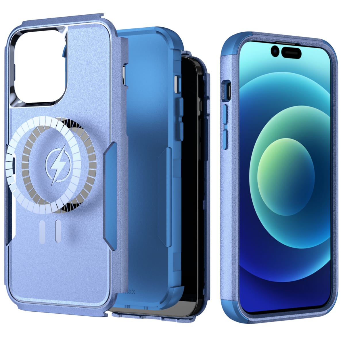 ANTIGOLPES 2 MAGSAFE ALTA PROTECCION AZUL IPHONE 14 PRO4