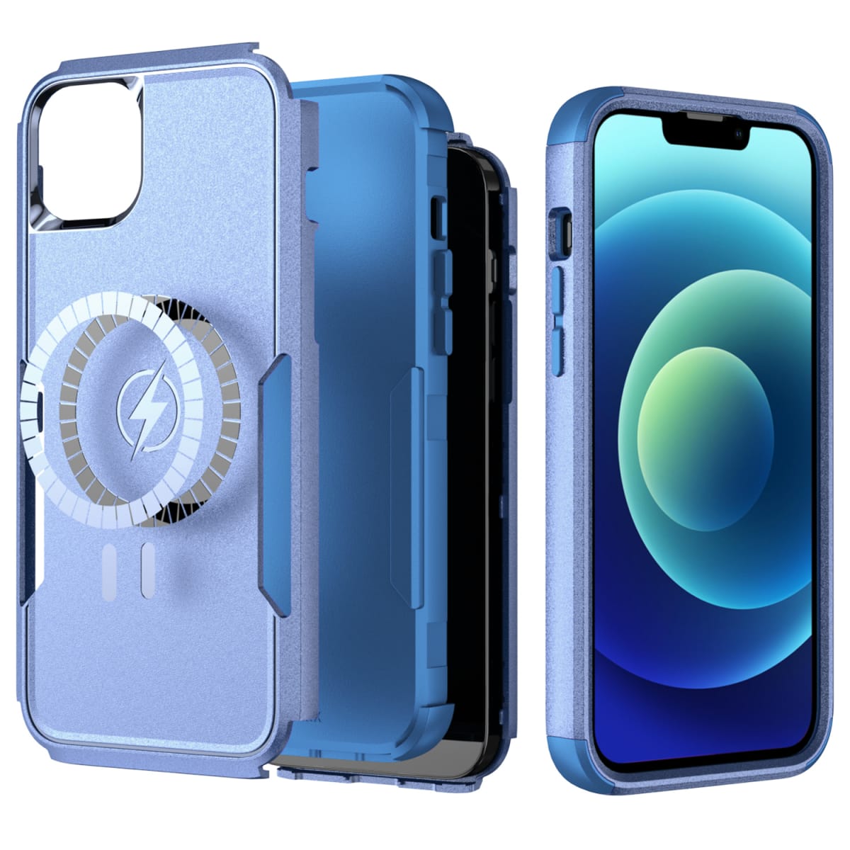 ANTIGOLPES 2 MAGSAFE ALTA PROTECCION AZUL IPHONE 14 PLUS4