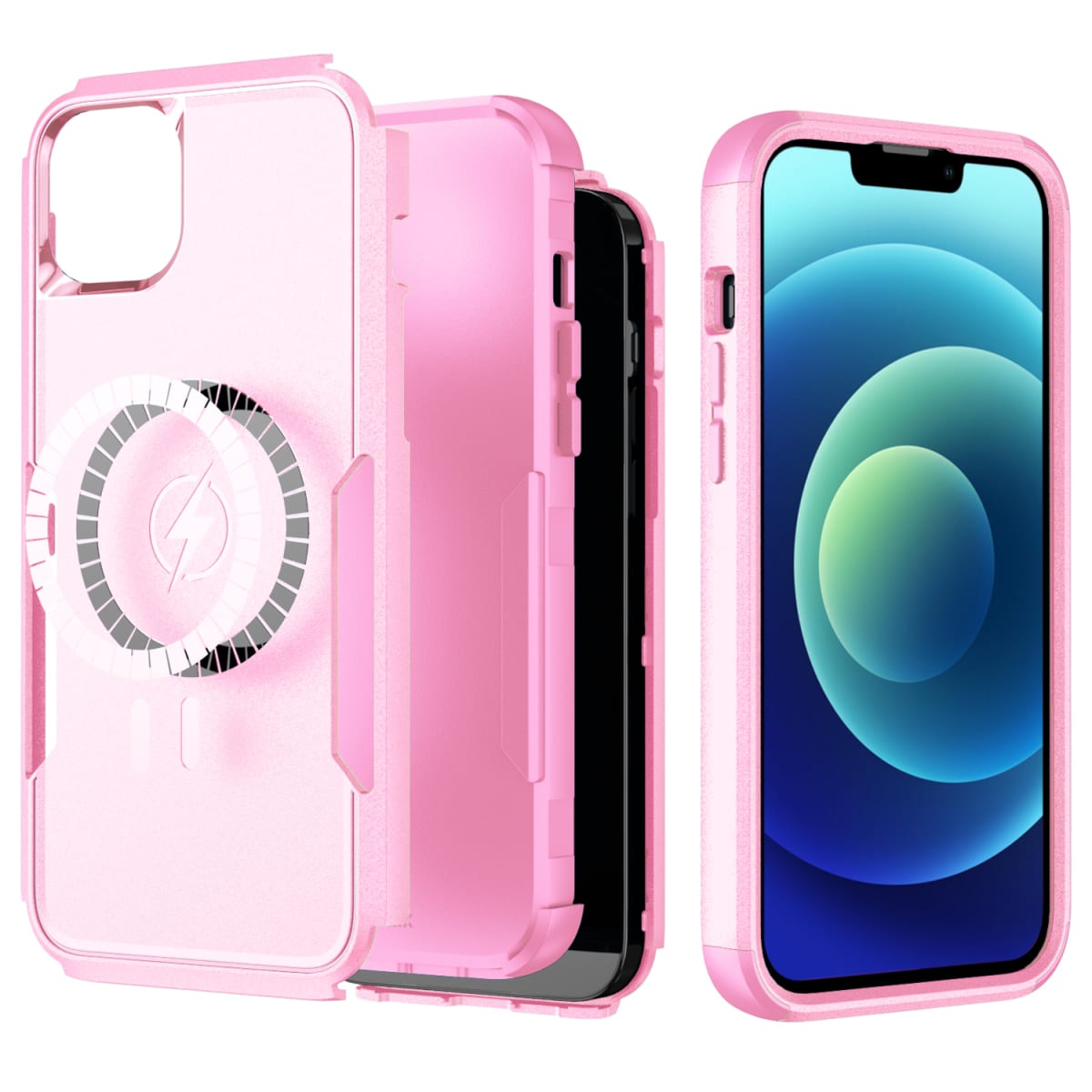 ANTIGOLPES 2 MAGSAFE ALTA PROTECCION ROSADO IPHONE 14 PLUS4