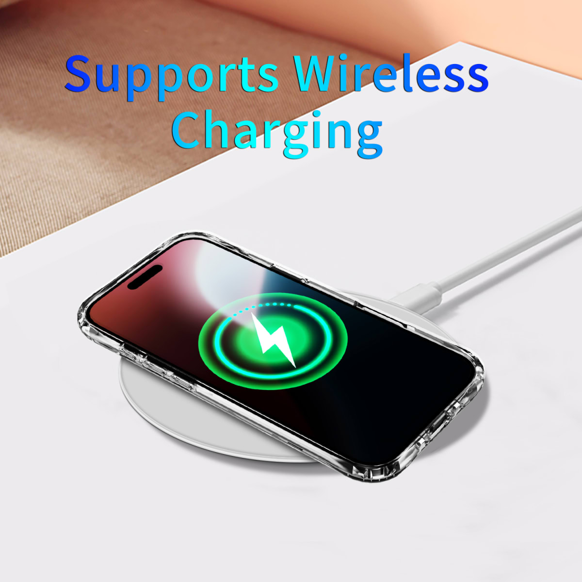 CARCASA TRANSPARENTE MAGSAFE REFORZADA IPHONE 17 AIR1