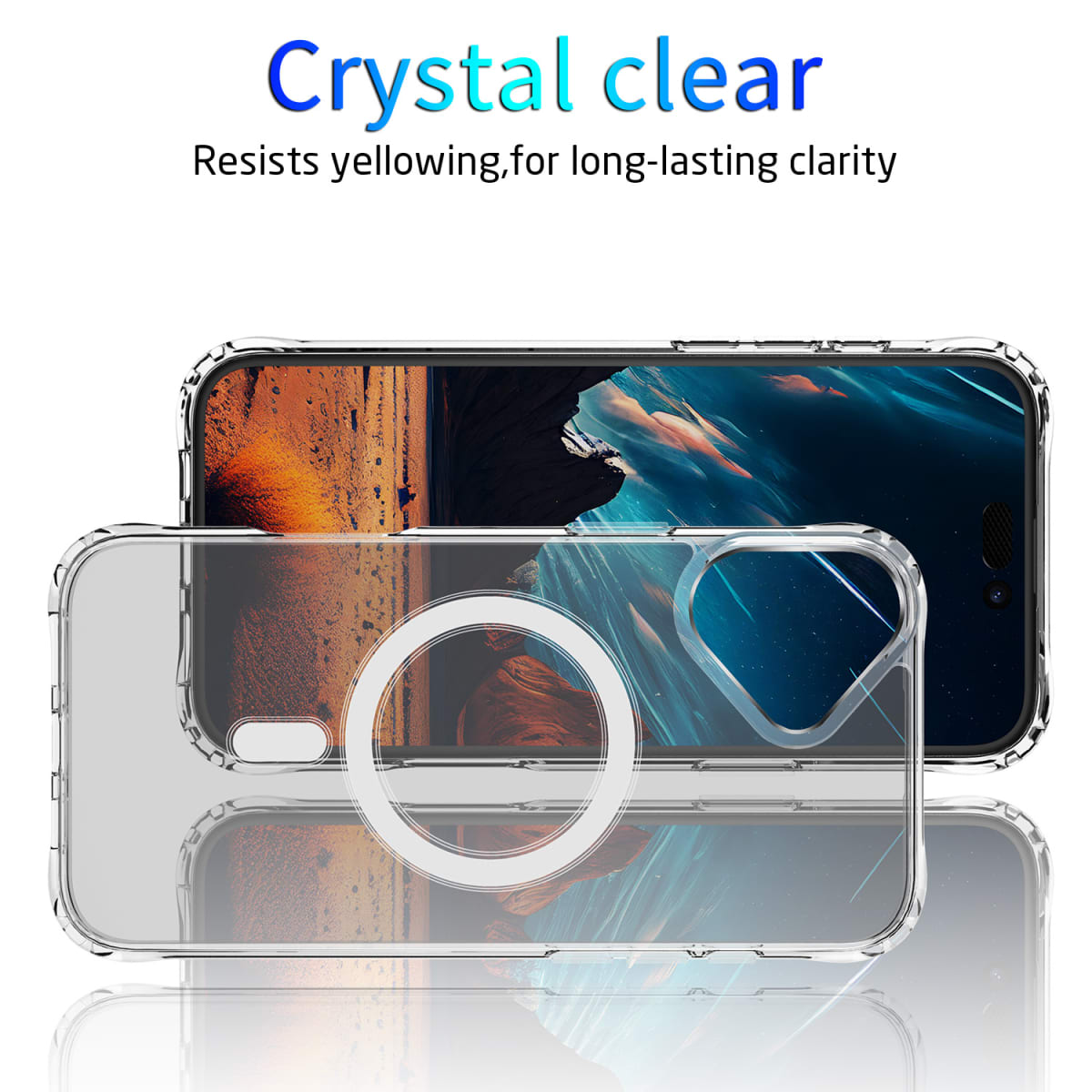 CARCASA TRANSPARENTE MAGSAFE REFORZADA IPHONE 171